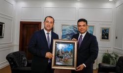 BAŞKAN EKİM'DEN KAYMAKAM ŞAHİN'E HAYIRLI OLSUN ZİYARETİ