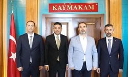 AK PARTİ TRABZON MİLLETVEKİLİ MUSTAFA ŞEN AKÇAABAT KAYMAKAMI ABDULLAH ŞAHİN’İ ZİYARET ETTİ