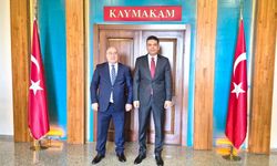 TRABZON BÜYÜKŞEHİR BELEDİYESİ GENEL SEKRETER YARDIMCISI HASAN SELİM AKÇAABAT KAYMAKAMI ABDULLAH ŞAHİN’İ ZİYARET ETTİ