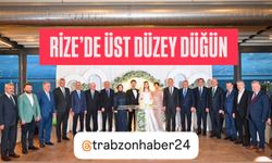 RİZE BELEDİYE BAŞKANI RAHMİ METİN’İN OĞLU FURKAN’IN DÜĞÜNÜNE PROTOKOL AKINI