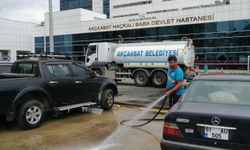 AKÇAABAT’TA TEMİZLİK MESAİSİ GECE GÜNDÜZ DEVAM EDİYOR
