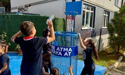 ORTAHİSAR BELEDİYESİ, OKULLARA GERİ DÖNÜŞÜM POTALARI YERLEŞTİRİYOR “YERE ATMA POTAYA AT”