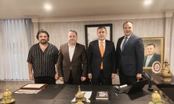 Başkan Çelebi’den Zorlu Otel’in yeni sahibi Mustafa Usta’ya hayırlı olsun ziyareti