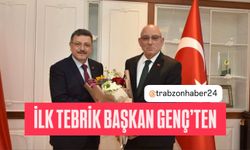 BAŞKAN KARA’YA İLK TEBRİK BAŞKAN GENÇ’TEN