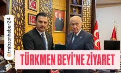 TRABZON ÜLKÜ OCAKLARI BAŞKANI HÜSEYİNÇEBİOĞLU MHP GENEL BAŞKANI DEVLET BAHÇELİ'Yİ ZİYARET ETTİ