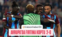 Avrupa’da Trabzonspor Fırtınası 2-0