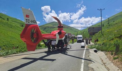 Trabzon’da 75 Yaşındaki Hastanın İmdadına Helikopter Ambulans Yetişti