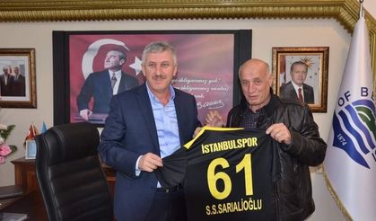 İstanbulspor Kulübü Başkanı Ecmel Faik Sarıalioğlu TFF Başkanı Olsun