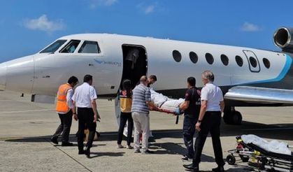Tayland’dan İngiltere’ye nakledilen yabancı uyruklu bir hastaya Trabzon Havalimanında Müdehale