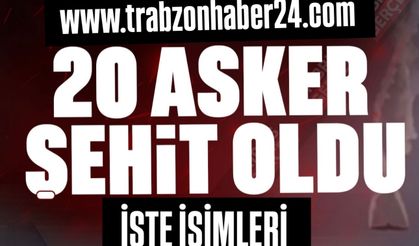 Düşen kargo uçağındaki 20 şehidimizin isimleri belli oldu!