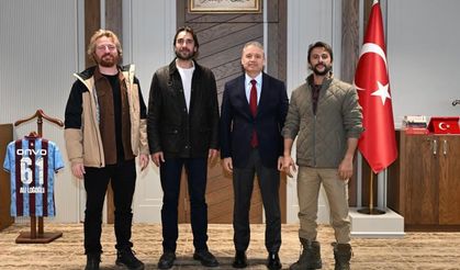 “TAŞACAK BU DENİZ”DİZİ FİLM EKİBİ TRABZON EMNİYET MÜDÜRÜ’NÜ ZİYARET ETTİ