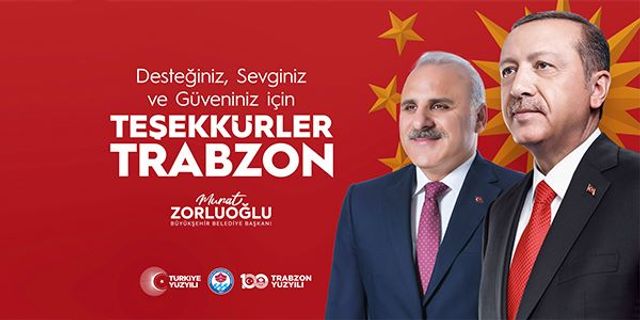 Başkan Murat Zorluoğlu’ndan teşekkür mesajı