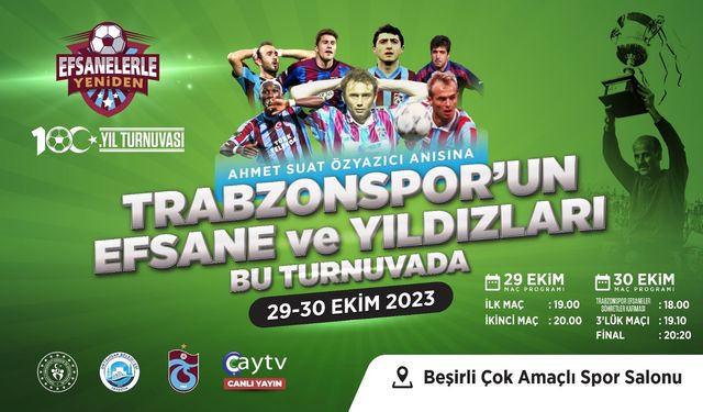 Cumhuriyetin 100. yılında Trabzonspor’un efsaneleriyle şöhretler karşı karşıya gelecek!