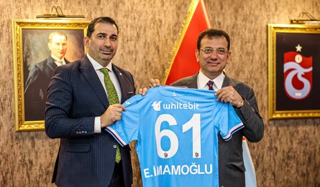 İBB Başkanı Ekrem İmamoğlu’ndan Trabzonspor'a ziyaret