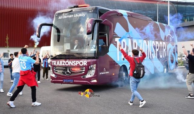 Trabzonspor'a Kayseri'de, taraftarlardan büyük vefa!