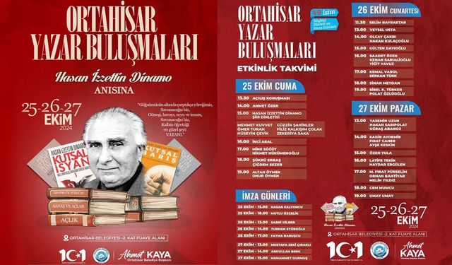 Trabzon Ortahisar Belediyesi, “Ortahisar Yazar Buluşmaları” düzenliyor.