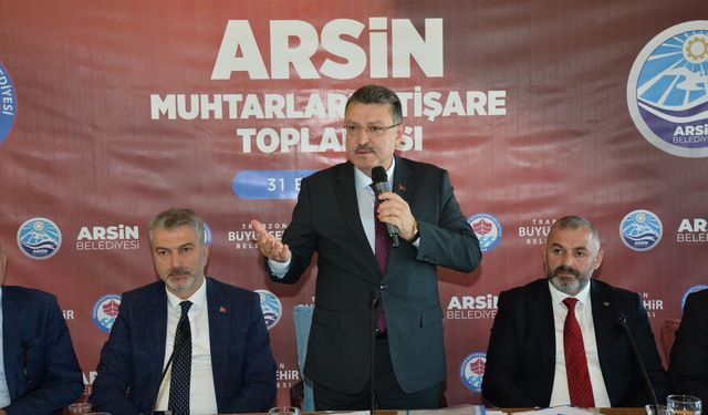 Başkan Genç Arsin'de Muhtarlarla Buluştu