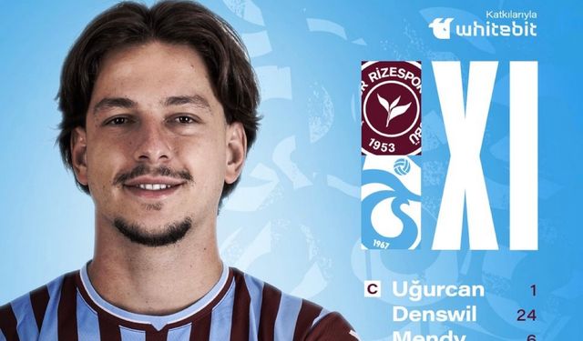 Trabzonspor'da Şenol Güneş her iki santrforu da ilk 11'de sahaya sürdü.