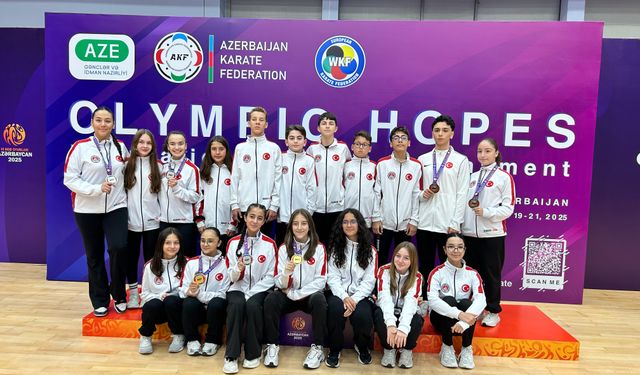 Trabzonlu Karateci İbrahim Sönmez’den Azerbaycan’da Uluslararası Madalya