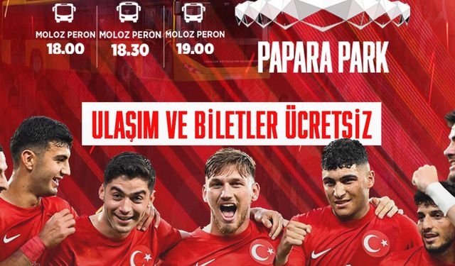 BÜYÜKŞEHİR, MİLLİ MAÇA ÜCRETSİZ TAŞIYACAK