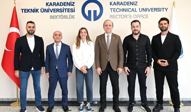 Milli Gururumuz Buse Naz Çakıroğlu, KTÜ’yü Ziyaret Etti