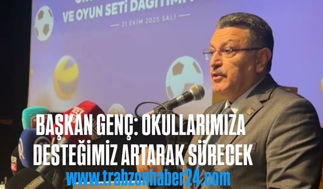 BÜYÜKŞEHİR BELEDİYESİ’NDEN OKULLARA SPOR MALZEMESİ VE OYUN SETİ DESTEĞİ