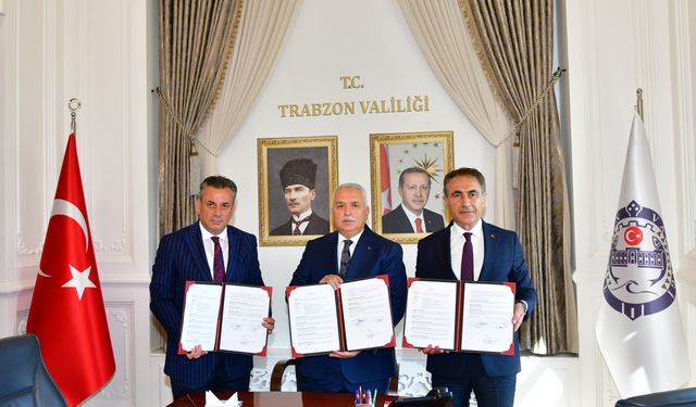 Vali Aziz Yıldırım Başkanlığında Trabzon’da Spor Altyapısı İçin Önemli Protokol İmzalandı