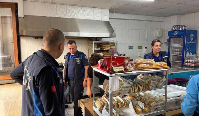 ORTAHİSAR ZABITASI, OKUL KANTİNLERİNİ DENETLİYOR