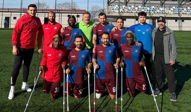 AMPUTE FUTBOL TAKIMI İDDİALI BAŞLAMAK İSTİYOR