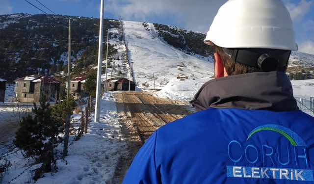 Çoruh EDAŞ, Zorlu Kış Şartlarına Karşı Sahada Önlemlerini Aldı