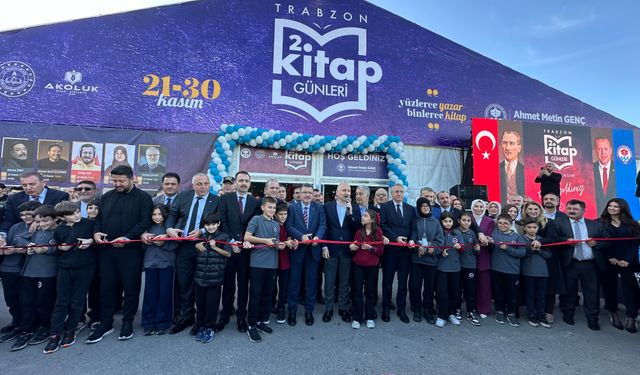 Trabzon Kitap Fuarı Törenle Başladı