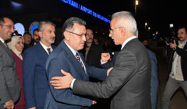 Ulaştırma ve Altyapı Bakanı Abdulkadir Uraloğlu Trabzon’a Geldi