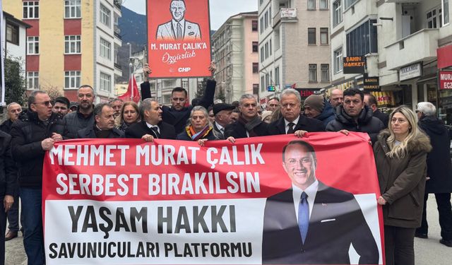 MAÇKA’DA MURAT ÇALIK İÇİN ADALET YÜRÜYÜŞÜ