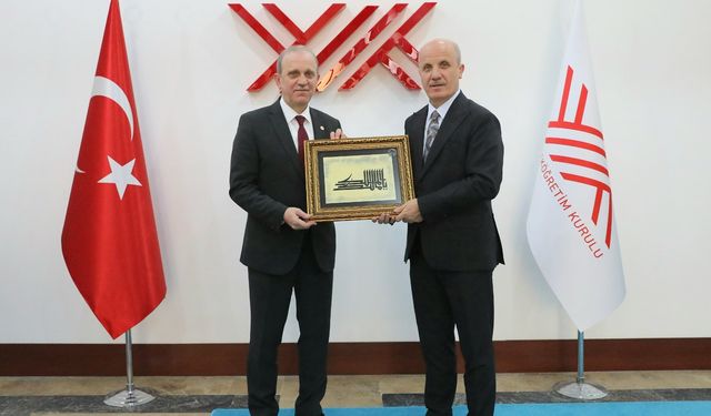 KTÜ Rektörü Prof. Dr. Çuvalcı’dan YÖK Başkanı Prof. Dr. Özvar’a Ziyaret