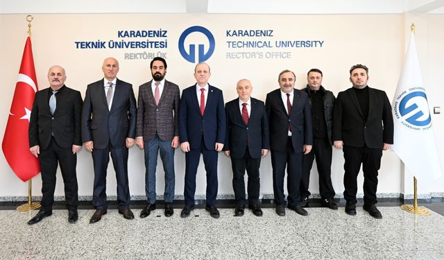 Türk Eğitim-Sen Trabzon 2. Nolu Şube Yönetimi’nden Rektör Prof. Dr. Çuvalcı’ya Ziyaret