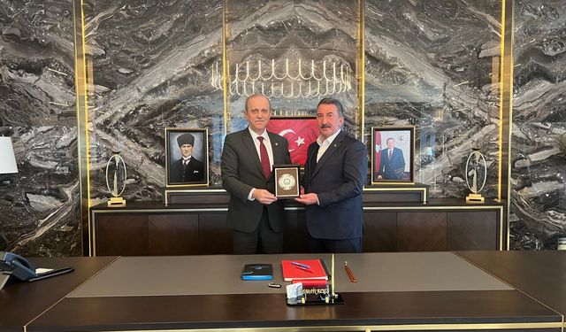 KTÜ Rektörü Prof. Dr. Hamdullah Çuvalcı’dan İş İnsanı İsmail Keleş’e Teşekkür Ziyareti