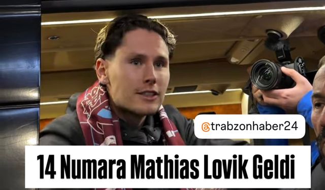 Trabzonspor'da o numaranın yeni sahibi Mathias Lovik