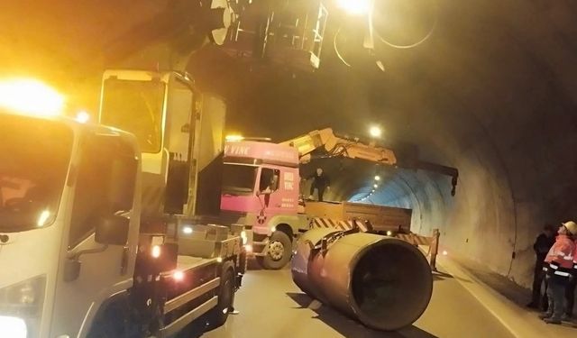 Araklı Tüneli’nde Trafik Kazası