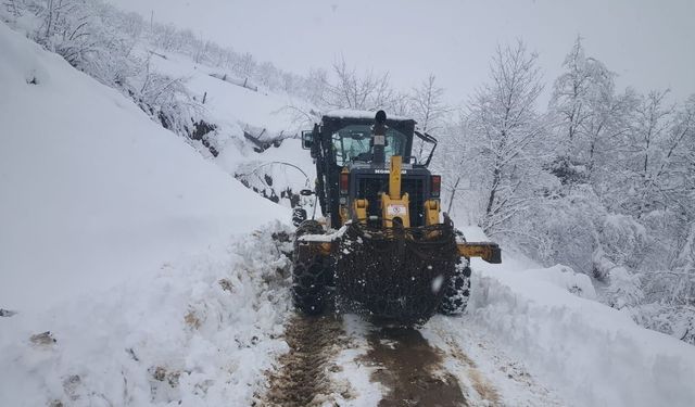 BÜYÜKŞEHİR EKİPLERİNDEN KAR SEFERBERLİĞİ