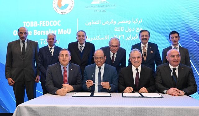 TTSO Başkanı Çelebi Mısır’da iş birliği anlaşmasına imza attı