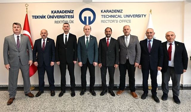 Milliyetçi Hareket Partisi (MHP) Heyeti, KTÜ Rektörü’nü Ziyaret Etti