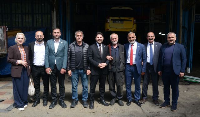 BAŞKAN KALKIŞIM SÜRMENE’DE SANAYİ ESNAFI İLE BULUŞTU
