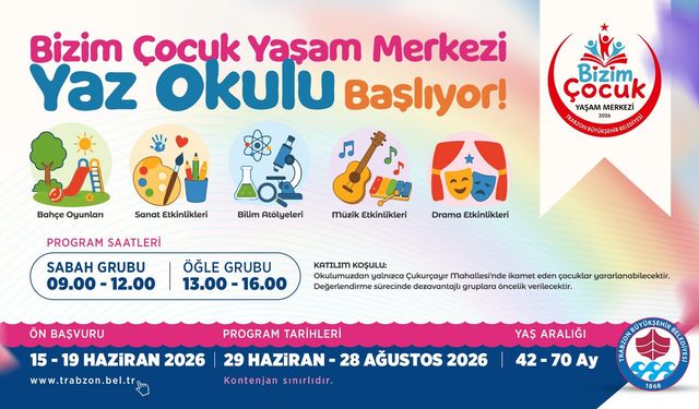 Bizim Çocuk Yaşam Merkezi Yaz Okulu