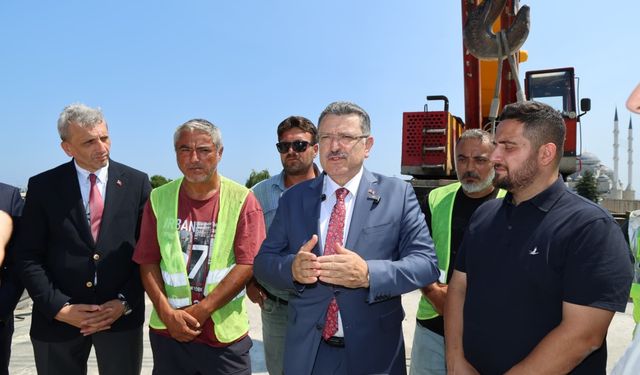 BAŞKAN GENÇ, REŞADİYE VİYADÜĞÜ'NDE İNCELEMELERDE BULUNDU