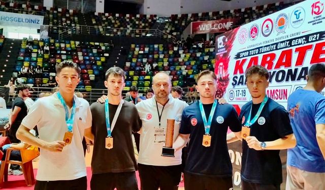ORTAHİSAR BELEDİYESİ KARATE TAKIMI, TÜRKİYE ÜÇÜNCÜSÜ OLDU