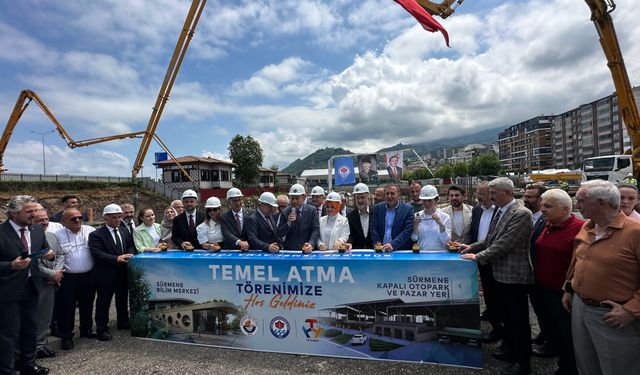 SÜRMENE’DE ÜÇ DEV YATIRIMIN TEMELİ TÖRENLE ATILDI