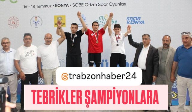 TRABZON BÜYÜKŞEHİR BELEDİYE SPOR YÜZÜCÜLERİ TÜRKİYE ŞAMPİYONASI’NDA MADALYALARA AMBARGO KOYDU