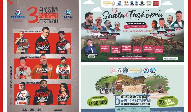 ARSİN KÜLTÜR VE SPORLA BULUŞUYOR