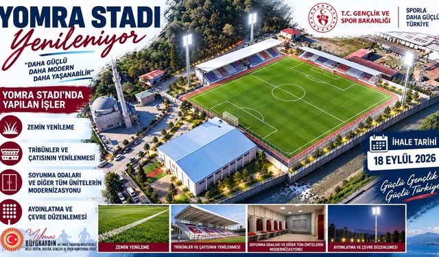 YOMRA STADI YENİLEME PROJESİNDE İHALE 18 EYLÜL’DE