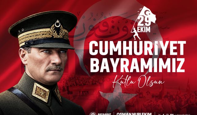 AKÇAABAT BELEDİYESİ - 29 EKİM CUMHURİYET BAYRAMI TEBRİĞİ